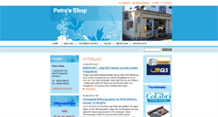 Desktop Screenshot of petras-shop.com